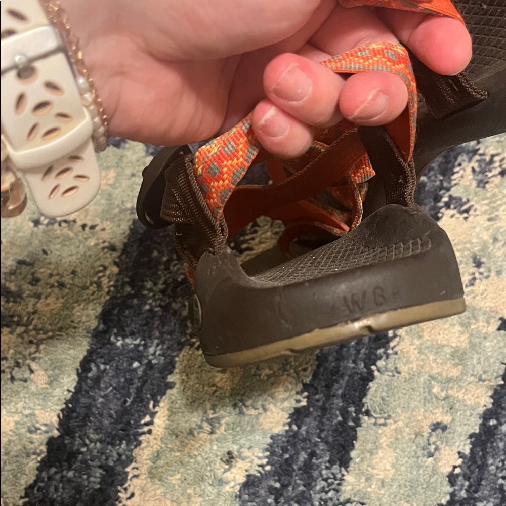 Chaco Brown and Orange Sandals - Picture 4 of 4